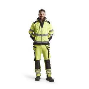 BLAKLADER - 4491251333994XL <b>Hi</b>-<b>Vis</b> <b>Softshell</b> <b>jacket</b> Yellow/Black - EAN 7330509690598 <b>HI</b>-<b>VIS</b> WORKWEAR - Product Image 3