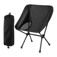 Chaise lune légère et portable à dossier haut, chaise de camping pliable respirante pour l'extérieur avec dossier pour la pêche, la plage et les pique-niques
