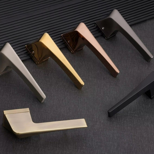 Premium Modern Interior Door Handle Set Ergonomic Heavy Duty Metal Door Lever <b>Lock</b> Stylish Residential Commercial Hardware - Product Image 1