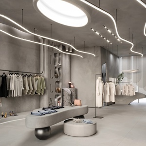 Muebles para Tiendas de Ropa Personalizados, Exhibidores Modernos para Prendas de Vestir, Muebles para Boutiques de Moda, Diseño de Interiores - Product Image 3