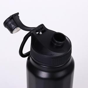 304 Paslanmaz Çelik Modern Okul Dönüşü 1000ml Vakumlu Yalıtımlı Çift Cidarlı Spor Su Şişesi Saplı İş Hediyesi İçecek Kabı - Product Image 3