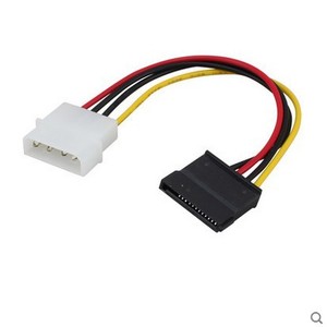 Câble d'alimentation Sata de type D à 4 broches, connecteur Sata pour disque dur d'ordinateur, cordon d'extension en matériau PVC, utilisation pratique - Product Image 1