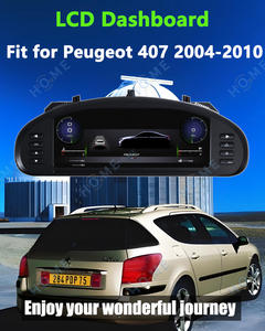 10.25インチ車速度計パネルデジタル計器クラスタープジョー<span class=keywords><strong>407</strong></span> 2004-2010 LCDダッシュボードメーターカープレイ付き - Product Image 2