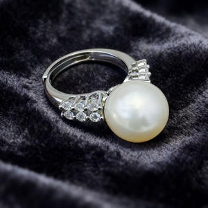 WENCHI 11770 Juego de Pulsera y Anillo de Plata S925 DIY, Cadena de Dedo Vacía con Perlas y Accesorios, Estilo Lazo de Mariposa de 7-9mm - Product Image 3