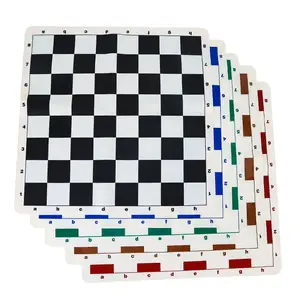 Fabricant vente directe tapis de jeu d'échecs en Silicone étanche et pliable avec pièces