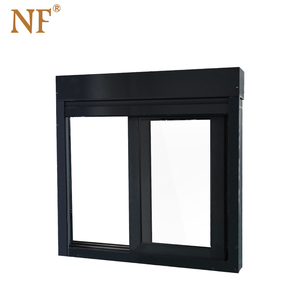 Fenêtre <span class=keywords><strong>coulissante</strong></span> à double vitrage en aluminium à rupture de pont thermique avec moustiquaire magnétique, volet roulant horizontal moderne en alliage d'acier inoxydable pour villa - Product Image 6