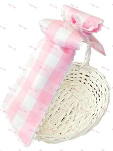 En gros Rose Tissé Vichy Wrap Sash Personnalisé Ric rac Brodé Vacances Porte Nouveau-Né Bébé Guirlande Sash Swaddle 2025 - Product Image 6