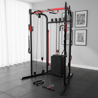 Appareil de fitness multifonctionnel commercial et domestique : Station d'entraînement complète avec barre de traction et rack à câbles pour squats