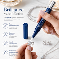 Stylo Nettoyant pour Bijoux NOCTA OEM, Bâtonnet de Polissage pour Diamants Portable, Stylo Brosse Professionnel pour Restaurer la Brillance des Bijoux