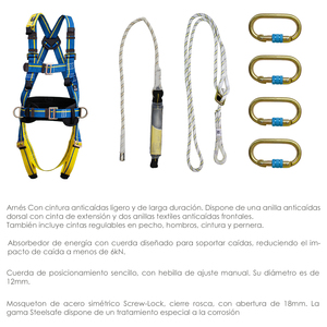 Kit di sicurezza con imbracatura anticaduta n. 2 (7 pezzi) EN361 - Product Image 2