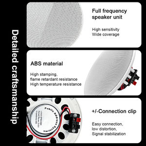 ลำโพงเพดานรอบทิศทางขนาด5นิ้วลำโพงหลังคา8Ohm สำหรับเสียงเพลงพื้นหลังในบ้าน - Product Image 4