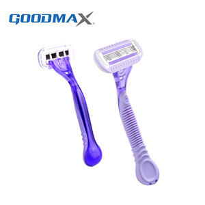 Maquinilla de Afeitar para Mujer Goodmax, Cuchilla de Acero Inoxidable, Depiladora Manual para Axilas, Color Rosa - Product Image 3
