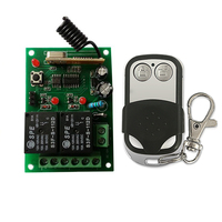 Modul Penerima Relay 2CH DC 12V Saklar Kontrol Jarak Jauh Nirkabel Universal Dengan Pemancar RF 2 Saluran 433 Mhz