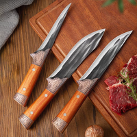 Pisau Dapur Profesional Chef 6/7 Inch Grosir, Baja Karbon Tinggi 3Cr13 Stainless Steel, Pisau Pemotong Tulang Tajam, Pisau Jagal