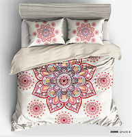 Vente chaude 4 pièces motif de pierre impression housse de couette ensemble de literie de luxe Queen Size