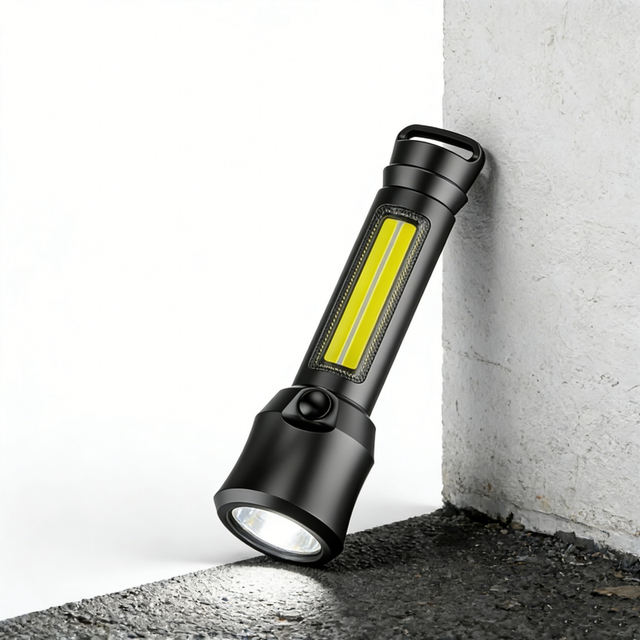 Multifunctional Zoomable XHP50 LED COB Flashlight 4 Lighting Modes Powerful USB Rechargeable Torch for Camping Emergency