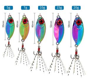 5g 7g 10g 15g 20g vente en gros gonflé bleu poignard plaque de fer Leader poisson rayons longue coulée plaque leurres - Product Image 2