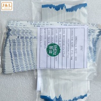 FFC/FPC câble plat Flexible AWM 20624 pas de 0.5mm 24 broches 50mm isotropie Direction avant adaptateur de connecteurs en laiton monophasé"