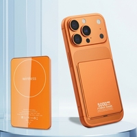 Batterie externe portable ultra-fine à charge rapide magnétique sans fil 5000 mAh Type-C 15W – Vente en gros usine