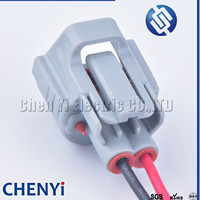 2 Pin colokan injektor bahan bakar konektor tahan air Pigtail 6189-0670 untuk Lexus Cefiro Izusu