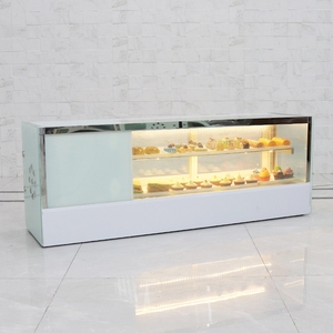 Chuyên nghiệp lớp cao Countertop hình chữ nhật Sushi Showcase với Tempered glass và LED chiếu sáng cho tự chọn hiển thị - Product Image 6