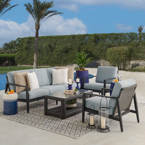 Juego de Muebles de Jardín de Mimbre, Resistentes al Agua y a los Rayos UV, Listos para Enviar - Product Image 6