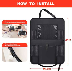 Organisateur de coffre de voiture pliable multifonctionnel en tissu Oxford et sac de rangement suspendu pour siège arrière, best-seller - Product Image 6