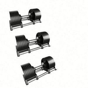 Ensemble d'haltères réglables en fonte électrolytique pour salle de sport - Haute qualité, durable, gamme de poids de 2,5 à 80 kg, entraînement complet - Product Image 6