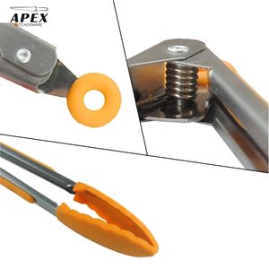 Spatules de cuisine en acier inoxydable écologiques <span class=keywords><strong>APEX</strong></span> de qualité supérieure avec embouts en silicone antidérapants, ensemble d'ustensiles en silicone - Product Image 5