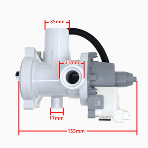 Pompe de vidange pour lave-linge Yuanyi, longueur 155 mm, hauteur 35 mm, moteur 220 V, accessoire pour pompe à eau de tambour - Product Image 1