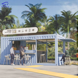 Casa Contenedor Portátil de Paneles Sándwich, Cafetería Contemporánea, Casa Plegable Prefabricada, Hotel y Tienda Modular de Instalación Rápida - Product Image 1