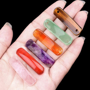 Accessoires de bijoux en agate de jade naturelle en forme d'<span class=keywords><strong>arc</strong></span> de pont de 10*36 mm pour bracelet et collier DIY - Product Image 3