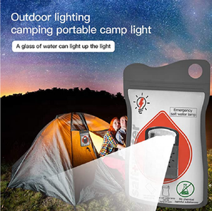 Lampe à eau salée, lampe alimentée à l'eau salée, lampe d'urgence portable, sac d'eau salée - Product Image 4
