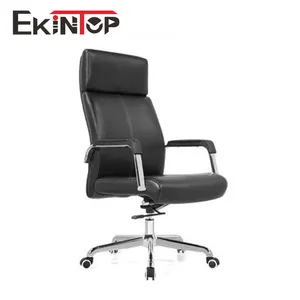 Modern leather medical office chair base aluminum and castor movable