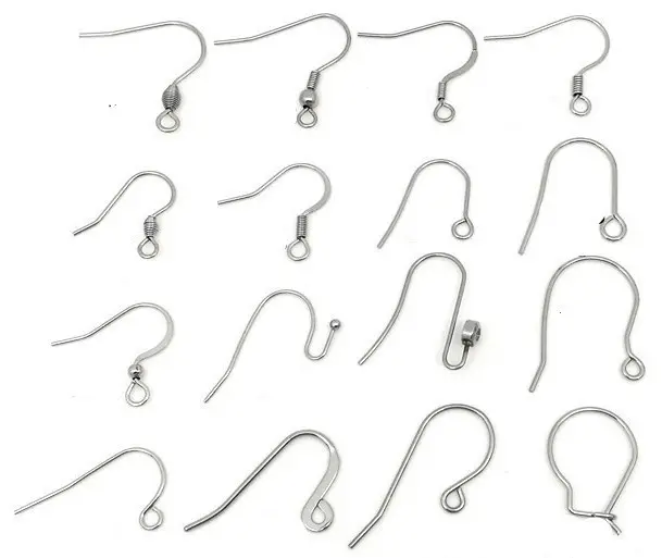 Groothandel Zilveren Rose Vergulde Rvs Oorbel Haken Ear Draden Voor Sieraden & Components Diy Accessoires