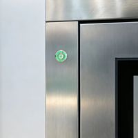 Boîte de transfert dynamique en acier inoxydable pour salle blanche, fenêtre de transfert germicide pour hôpital et laboratoire