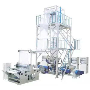 Plastic film extrusion machine blown film extruder 15 kw pp film blowing machine with printing