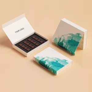 Scatola regalo cioccolato scatola di cibo di lusso scatola di imballaggio oro con inserto, fantasioso biscotto Bonbon caramelle scatole di carta dolce Design personalizzato