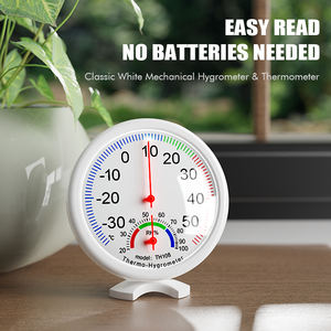 Thermomètre hygromètre à pointeur en plastique ABS pour intérieur et extérieur, vente en gros, personnalisable OEM, pour réfrigérateur et congélateur - Product Image 2