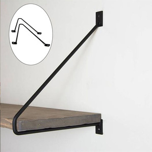 Sản xuất cung cấp kim loại tường chủ <span class=keywords><strong>45</strong></span> độ Treo tường treo trang trí kim loại nổi Kệ Bracket - Product Image 2