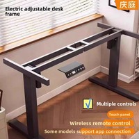 Bureau debout électrique à hauteur réglable avec un seul moteur, pieds en métal, design moderne, style simple et moderne pour bureau d'e-sport