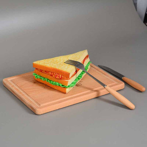 Planche à découper en bois Hengyao Crafts 25x20x1.5cm, gravée personnalisée « Home Sweet Home » pour la cuisine - Product Image 2