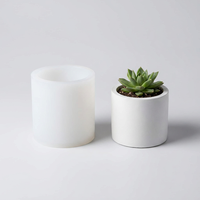 Moule en silicone personnalisé pour pot de fleurs, motif géométrique 3D, pour succulentes, béton, ciment, résine, plâtre, OEM, vente en gros, usine