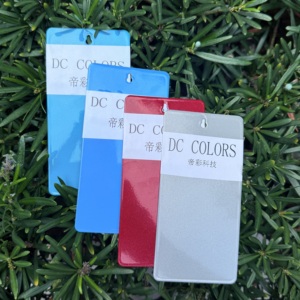 Revêtement en poudre thermofissile <span class=keywords><strong>brillant</strong></span> effet métallique réfléchissant bleu argenté scintillant pour étagères de supermarché et jantes de roues - Product Image 5