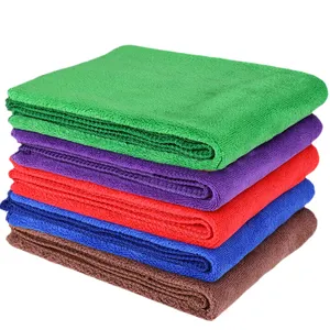 Beberapa warna 80% poliester 20% poliamida kain pembersih serat mikro memoles mobil dapur handuk serat mikro handuk serat mikro