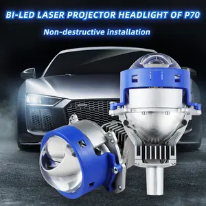 Auto Verlustfreie Installation 6000 K Bi-LED Laserprojektor-Linsen 130 W Hi/Lo Beam LED-Lampe für Scheinwerfer Nachrüstung Linsen