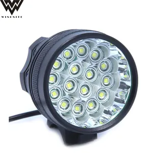 WD-X16 High Power Fiets Licht 16 Led Fiets Fietsverlichting Mtb Licht Lamp Externe Batterij Pack 6600Mah