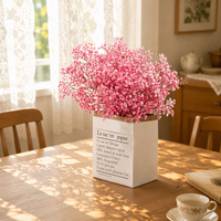 Karangan Bunga Gypsophila Kering Awetan Langsung dari Pabrik untuk Kerajinan Bunga DIY Dekorasi Pusat Meja Pernikahan