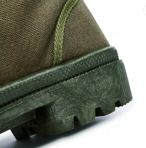 Canvas Laarzen Xinxing Olijfgroene Laarzen Gevulkaniseerde <span class=keywords><strong>Dms</strong></span> Rubberen Buitenzool Canvas Laarzen - Product Image 3