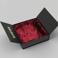 Ensemble de boîtes d'emballage de liqueur en carton rigide mat de luxe personnalisé éponge pour champagne whisky bouteilles de vin rouge boîte-cadeau en papier de verre